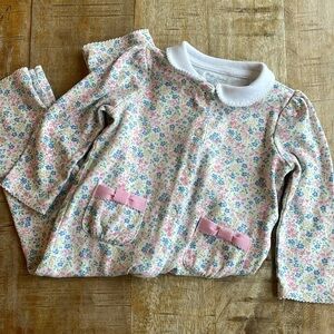 Ralph Lauren Floral Kids One Piece - Pink and White